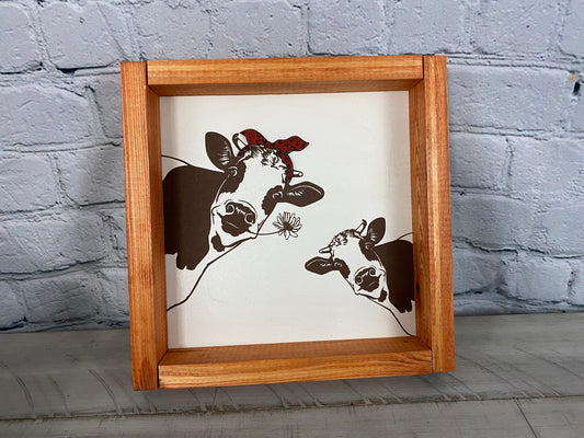 Smiling Cows - Farmhouse Decor - Funny Decor Sign