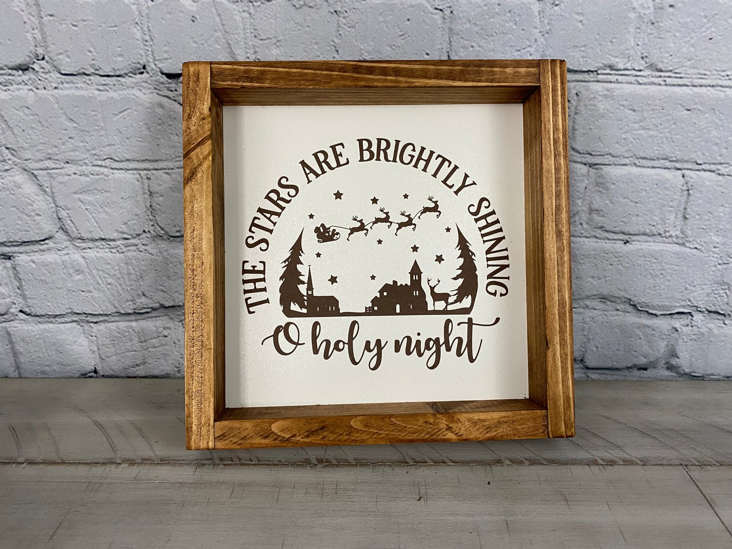 O Holy Night Sign - Farmhouse Decor - Christmas Decor Sign
