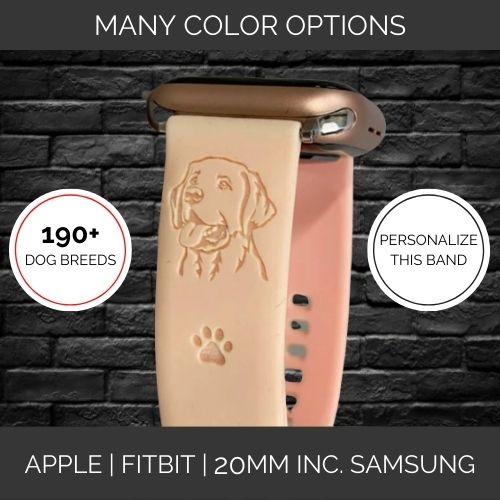 Your Dog On Your Watchband - Watchband for Apple, Select Samsung, Fitbit, 20mm Watches