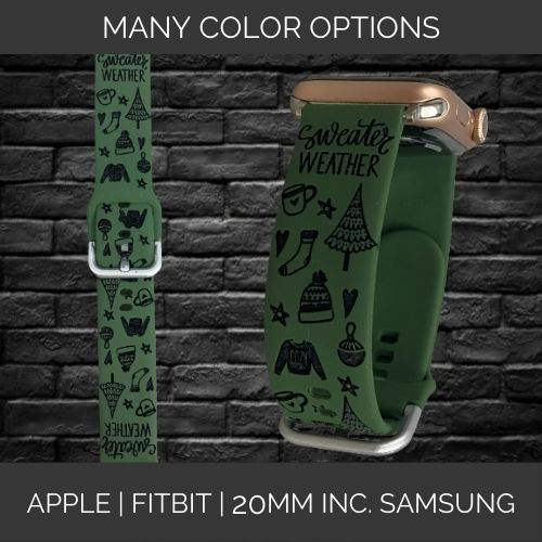 Sweater Weather Apple Samsung Fitbit Compatible Watchband