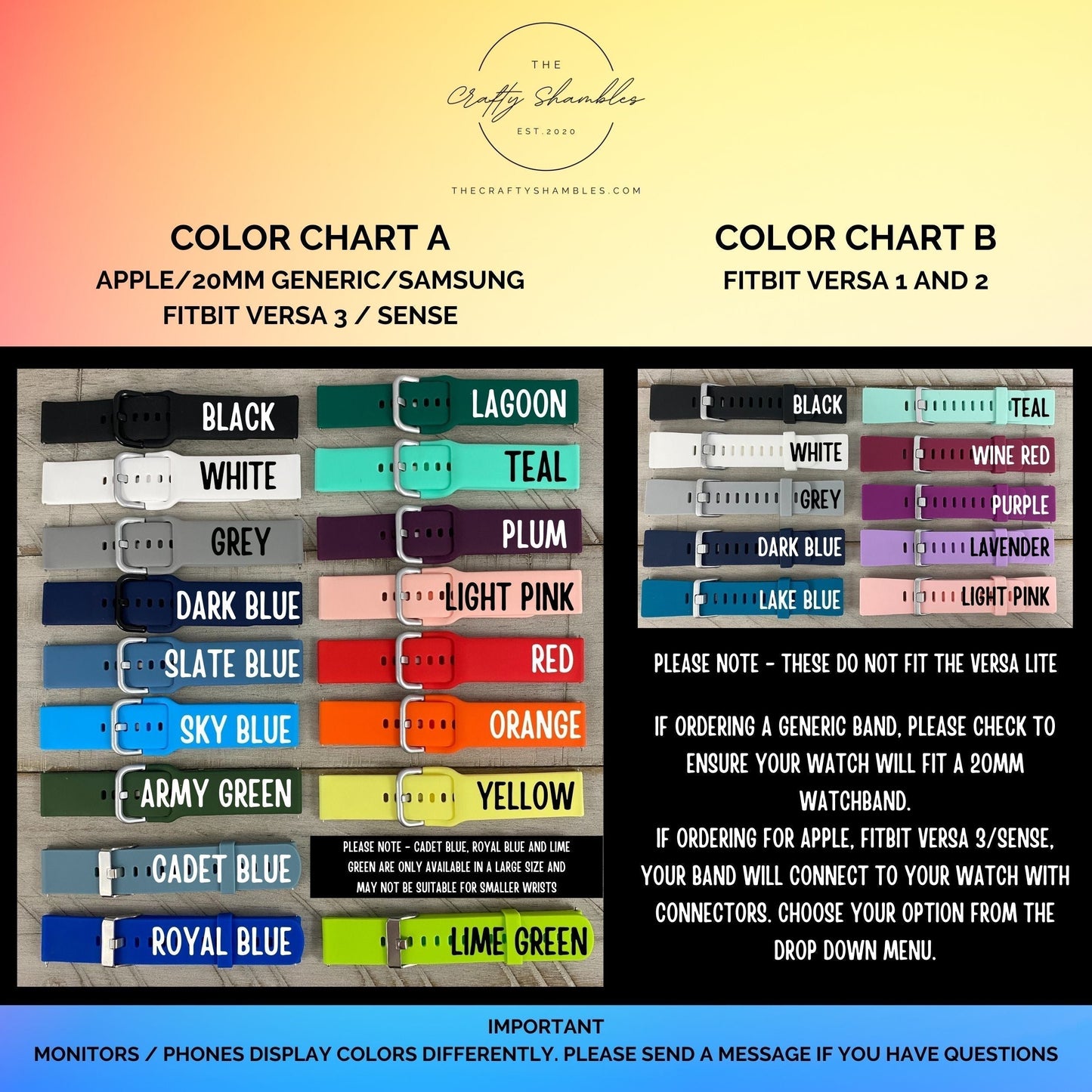 Follow Your Dreams | Inspirational | Apple Samsung Fitbit Compatible Watchband | Multiple Colors Available