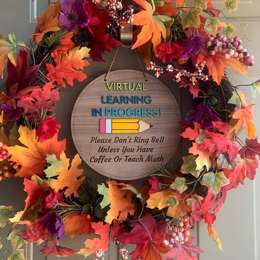 Virtual Learning Door Sign - Full 3D