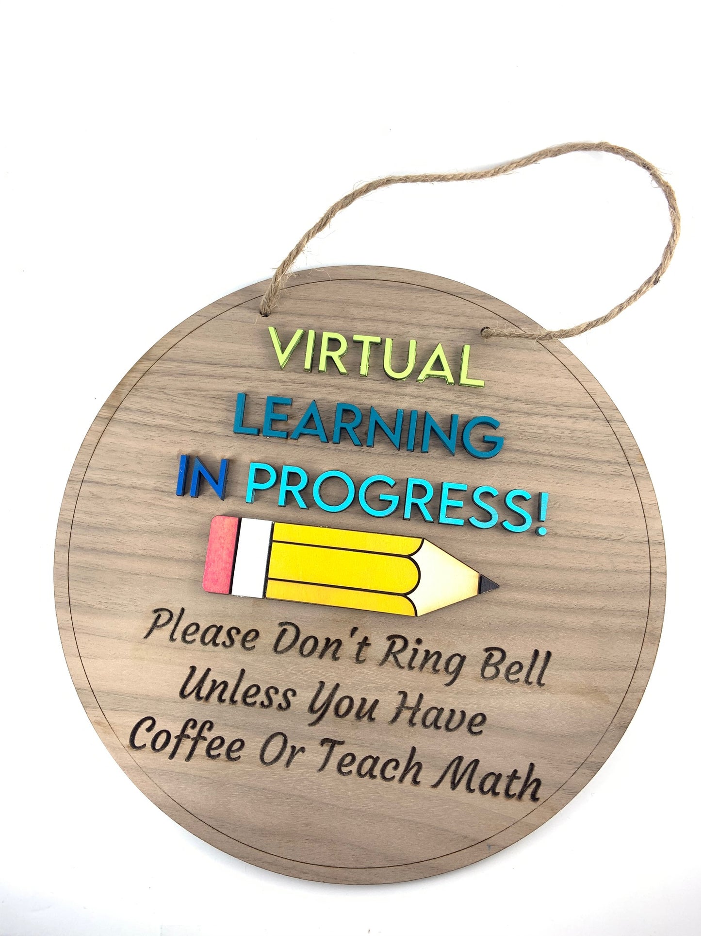Virtual Learning Door Sign - Full 3D