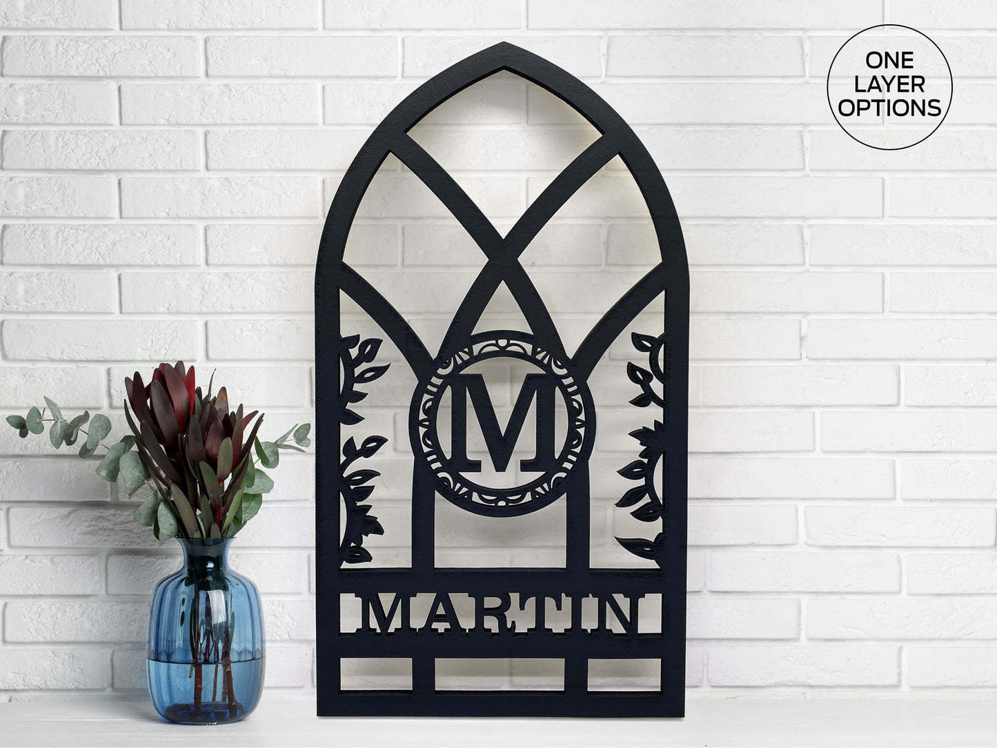 Personalized Arch Window Shelf Wall Decoration