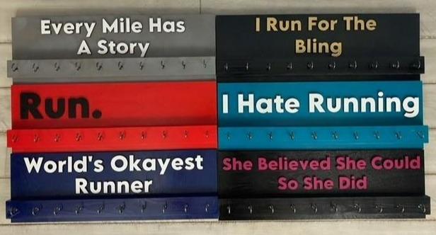 Every Mile Has A Story Medal Rack Display