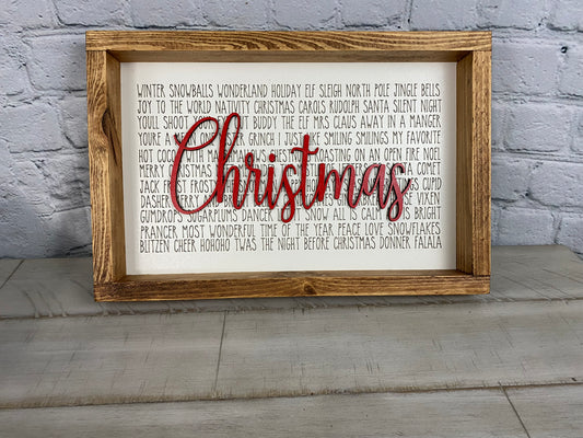 Christmas Themes Christmas 3D Sign - Farmhouse Decor - Christmas Decor Sign