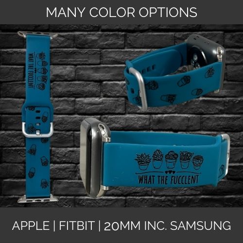Cactus Fucculent Funny Watchband | Apple Samsung Fitbit Compatible Watchband | Multiple Colors Available