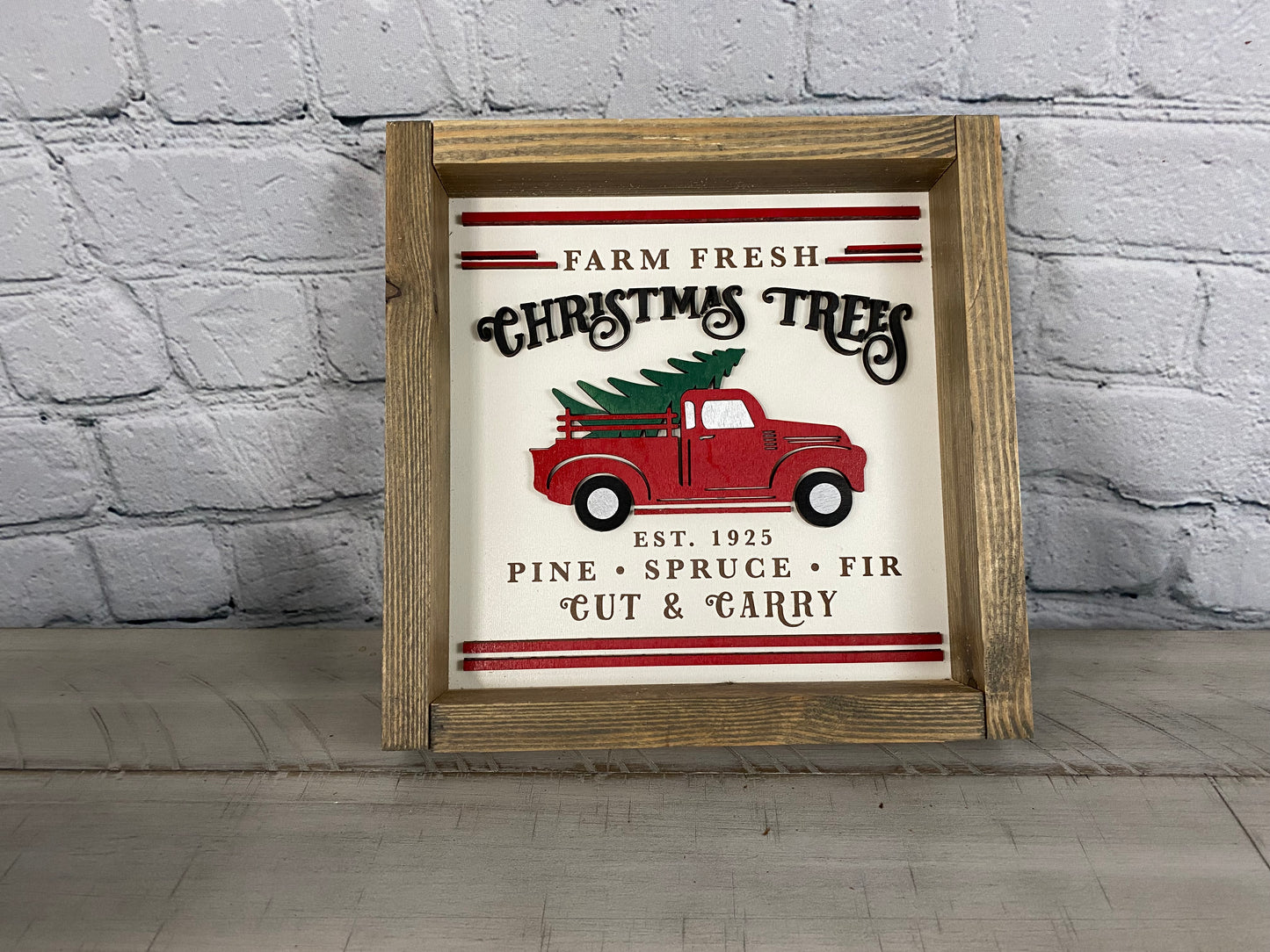 Christmas Truck - Farmhouse Decor - Christmas Decor Sign