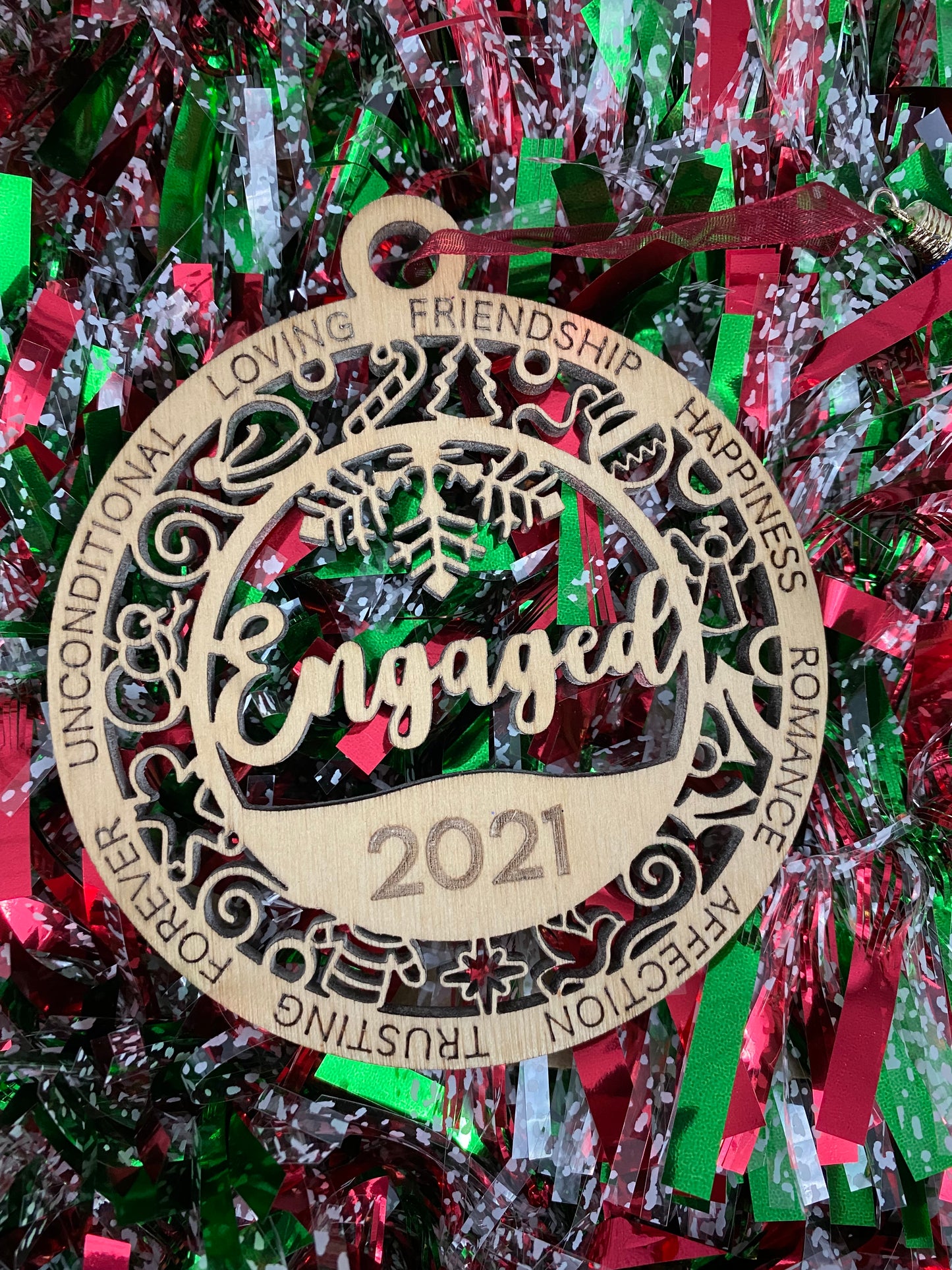 Engaged 2021 Christmas Ornament - Christmas Tree Decor