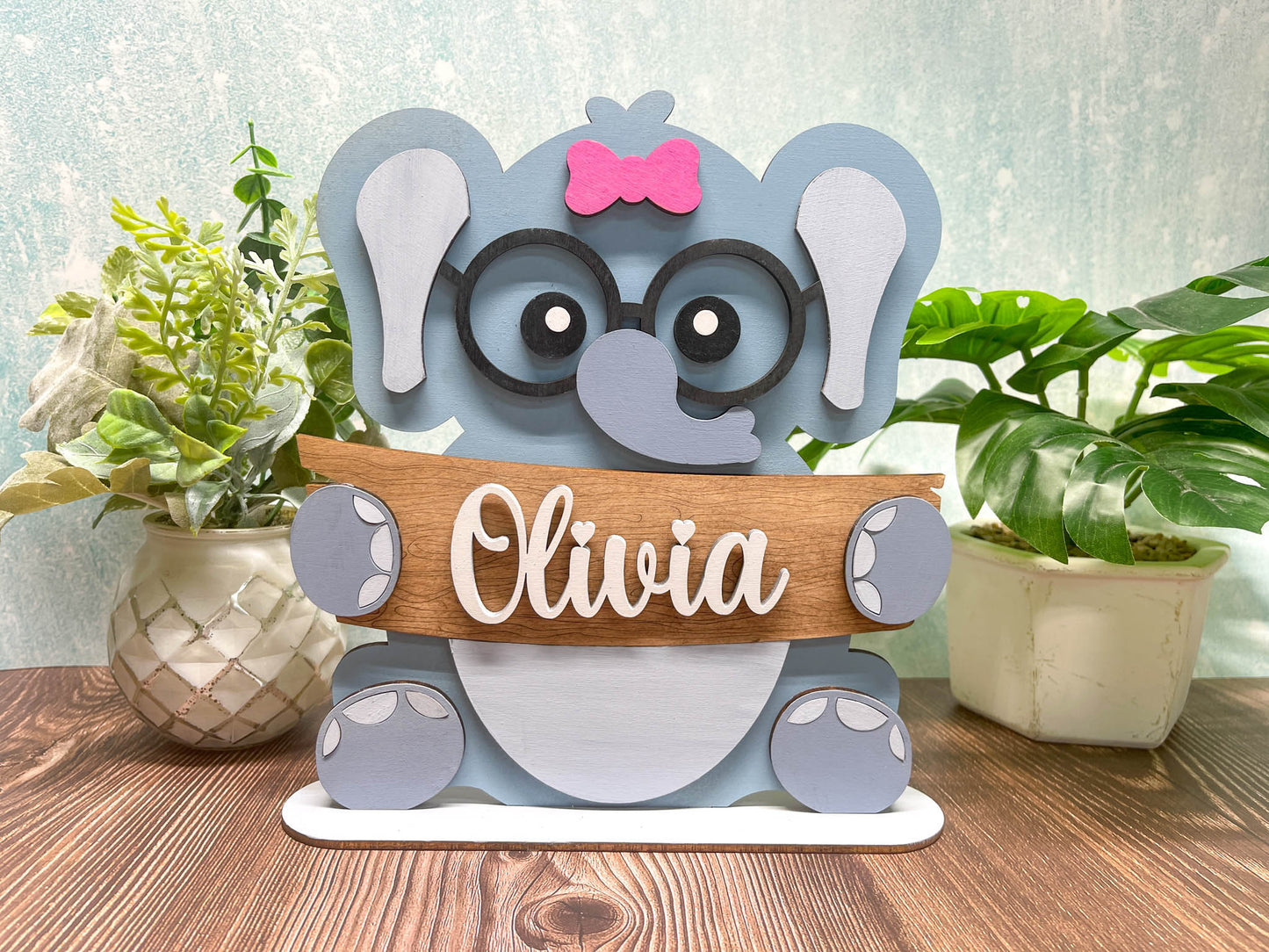 Zoo Animal Shelf Sitter - 15 to Choose From | Personalized | Stand | Shelf Sitter