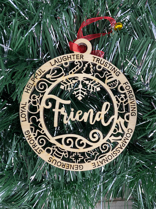 Friend Christmas Ornament - Christmas Tree Decor