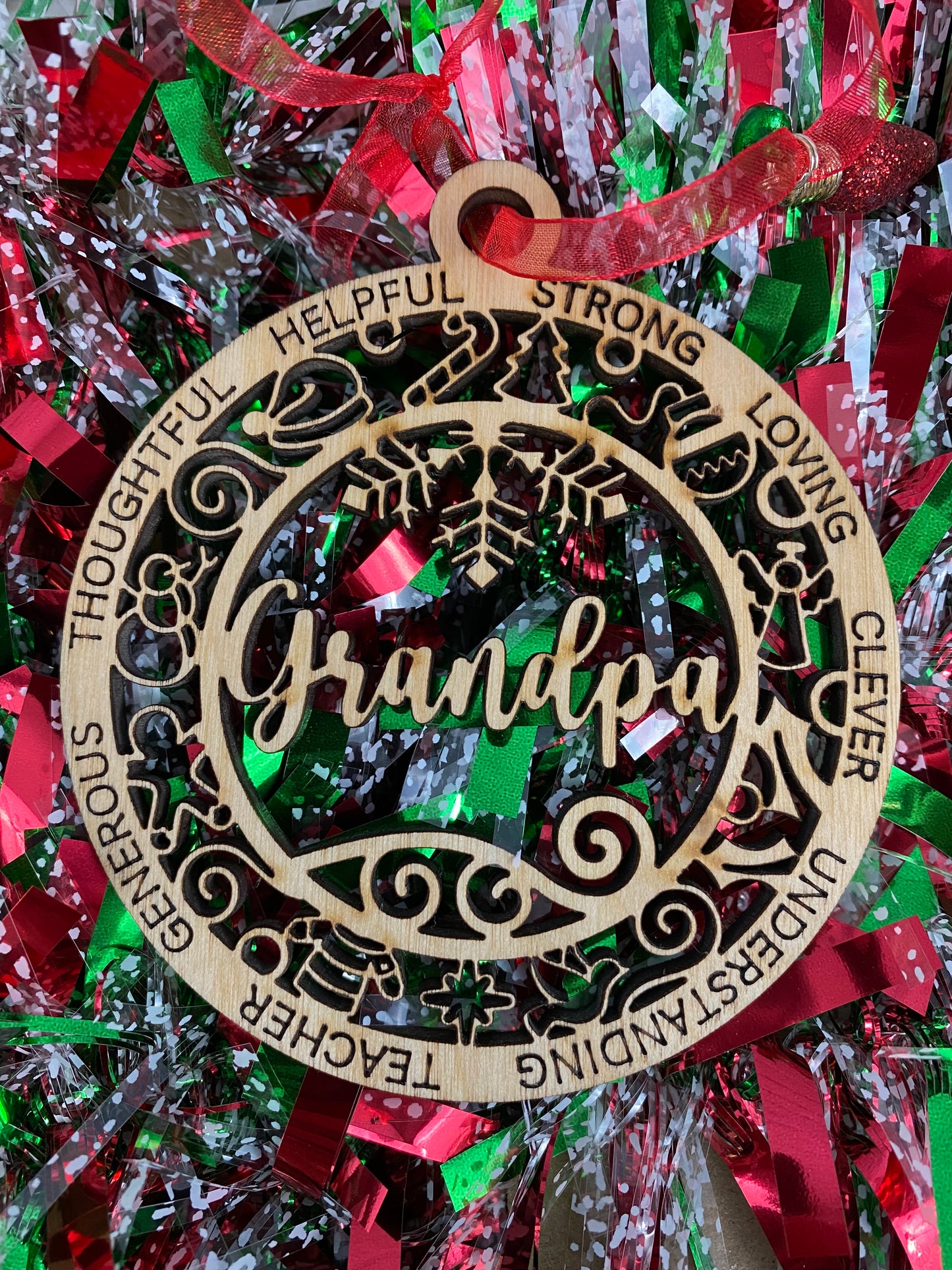 Grandpa (Style 2) Ornament - Christmas Tree Decor
