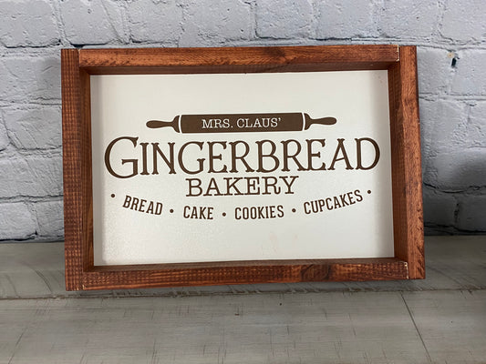 Gingerbread Bakery - Farmhouse Decor - Christmas Decor Sign