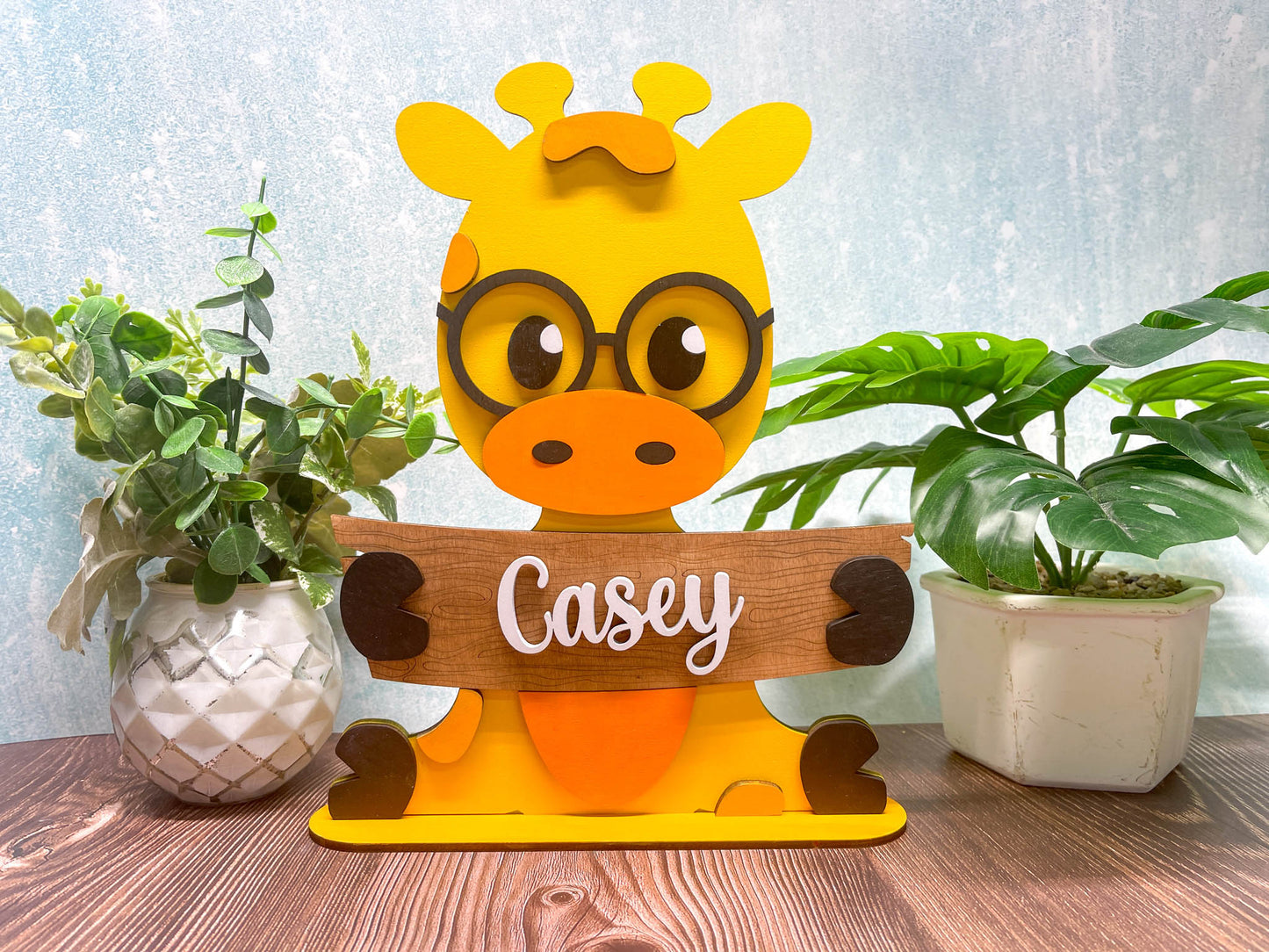 Zoo Animal Shelf Sitter - 15 to Choose From | Personalized | Stand | Shelf Sitter