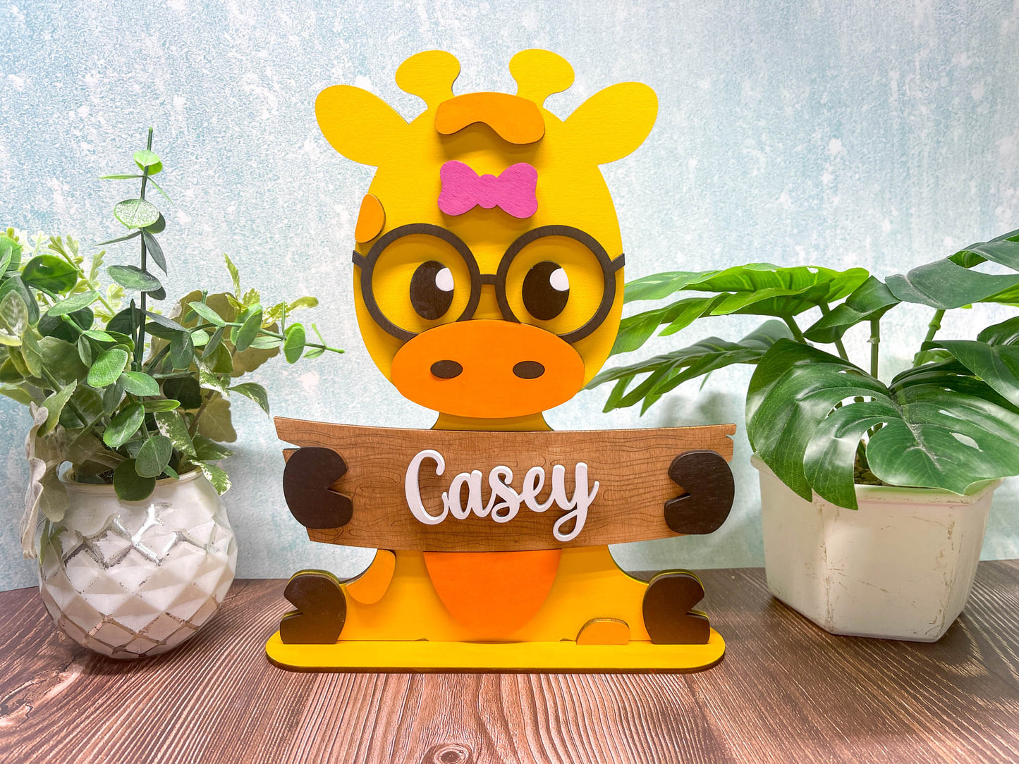 Zoo Animal Shelf Sitter - 15 to Choose From | Personalized | Stand | Shelf Sitter