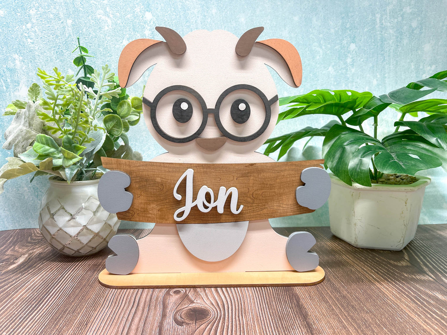 Zoo Animal Shelf Sitter - 15 to Choose From | Personalized | Stand | Shelf Sitter