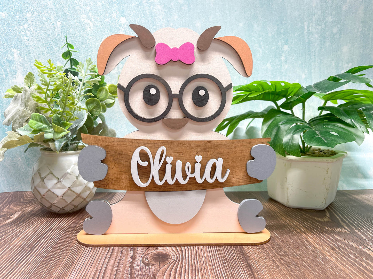 Zoo Animal Shelf Sitter - 15 to Choose From | Personalized | Stand | Shelf Sitter