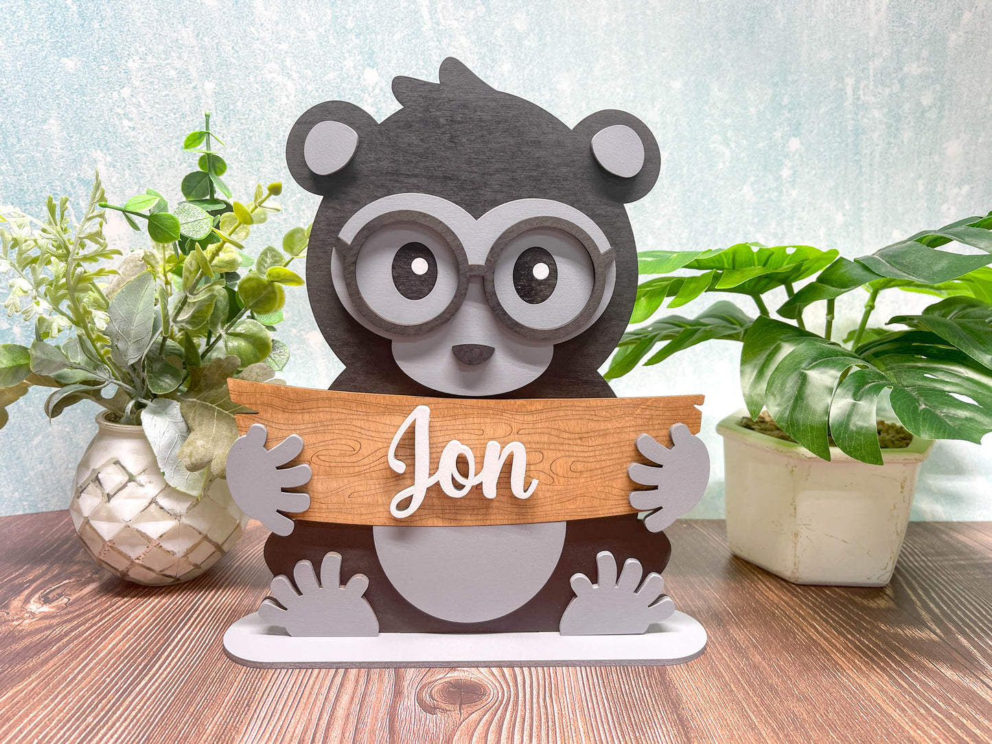 Zoo Animal Shelf Sitter - 15 to Choose From | Personalized | Stand | Shelf Sitter