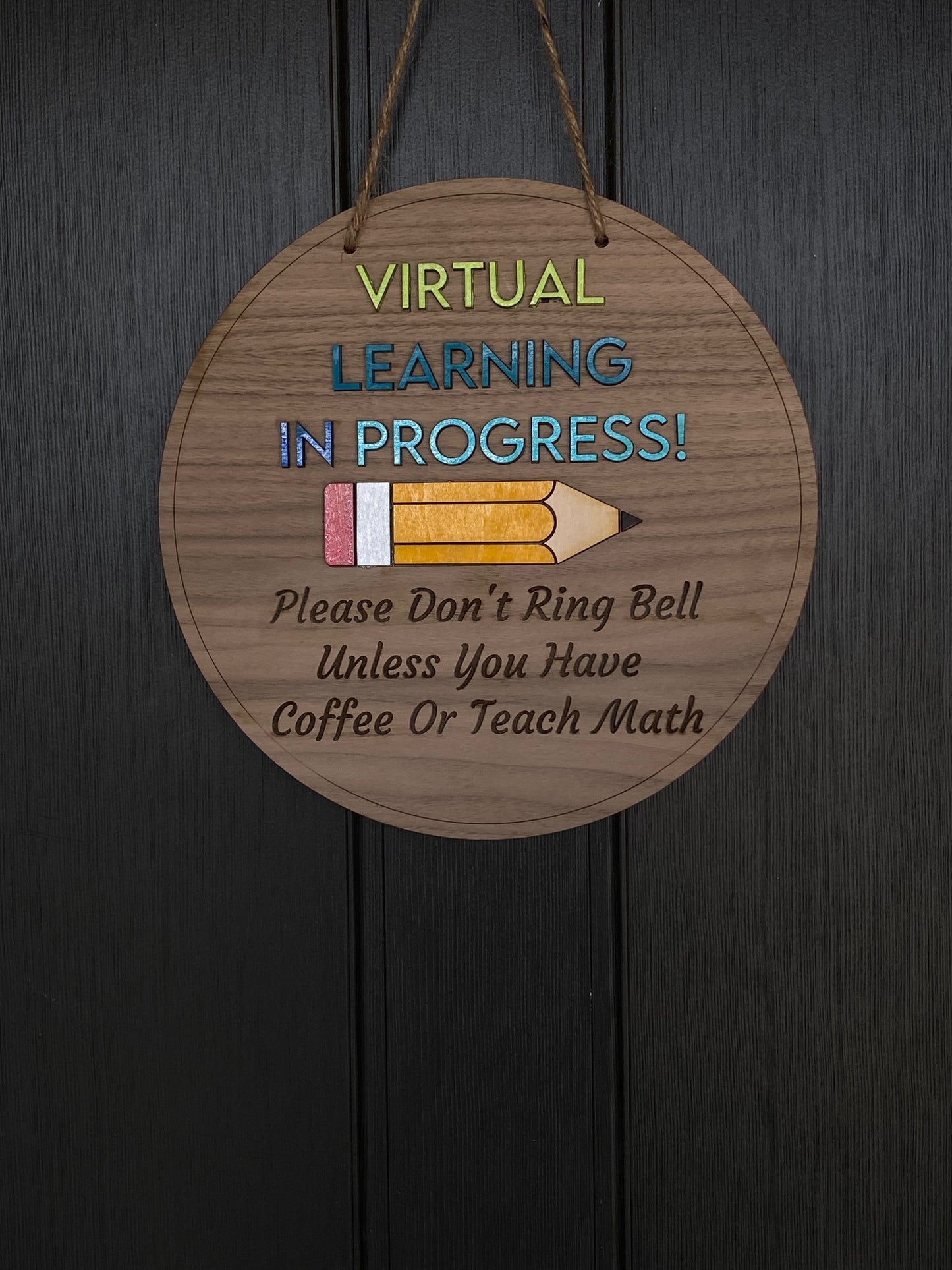 Virtual Learning Door Sign - Full 3D