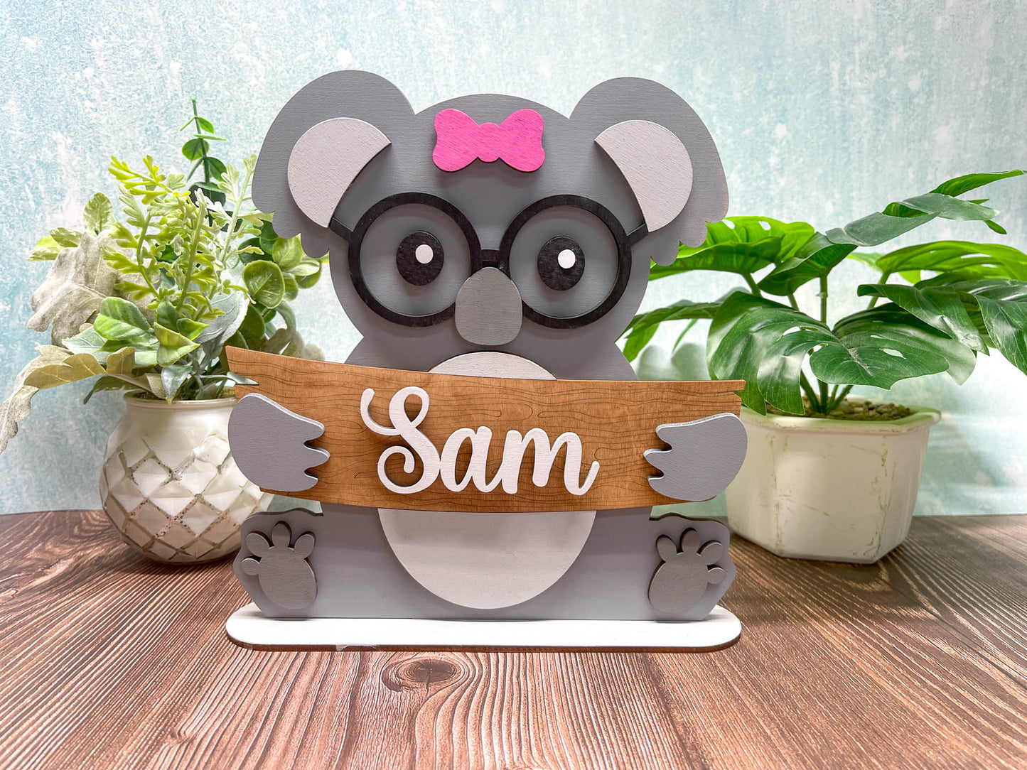 Zoo Animal Shelf Sitter - 15 to Choose From | Personalized | Stand | Shelf Sitter