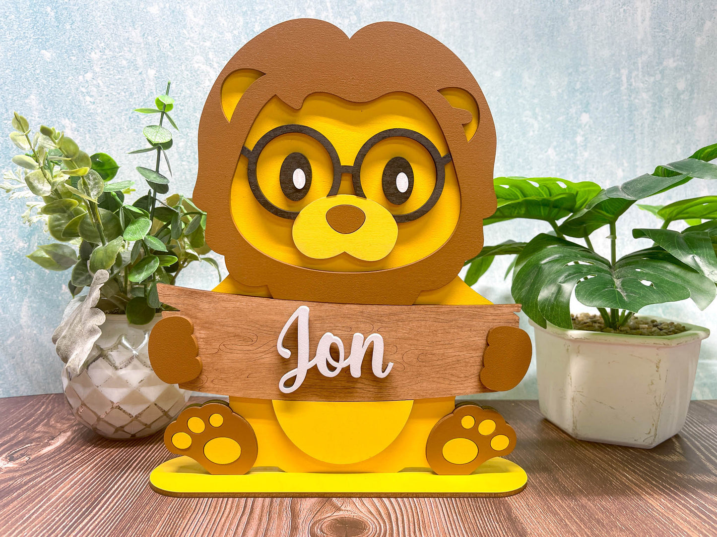 Zoo Animal Shelf Sitter - 15 to Choose From | Personalized | Stand | Shelf Sitter