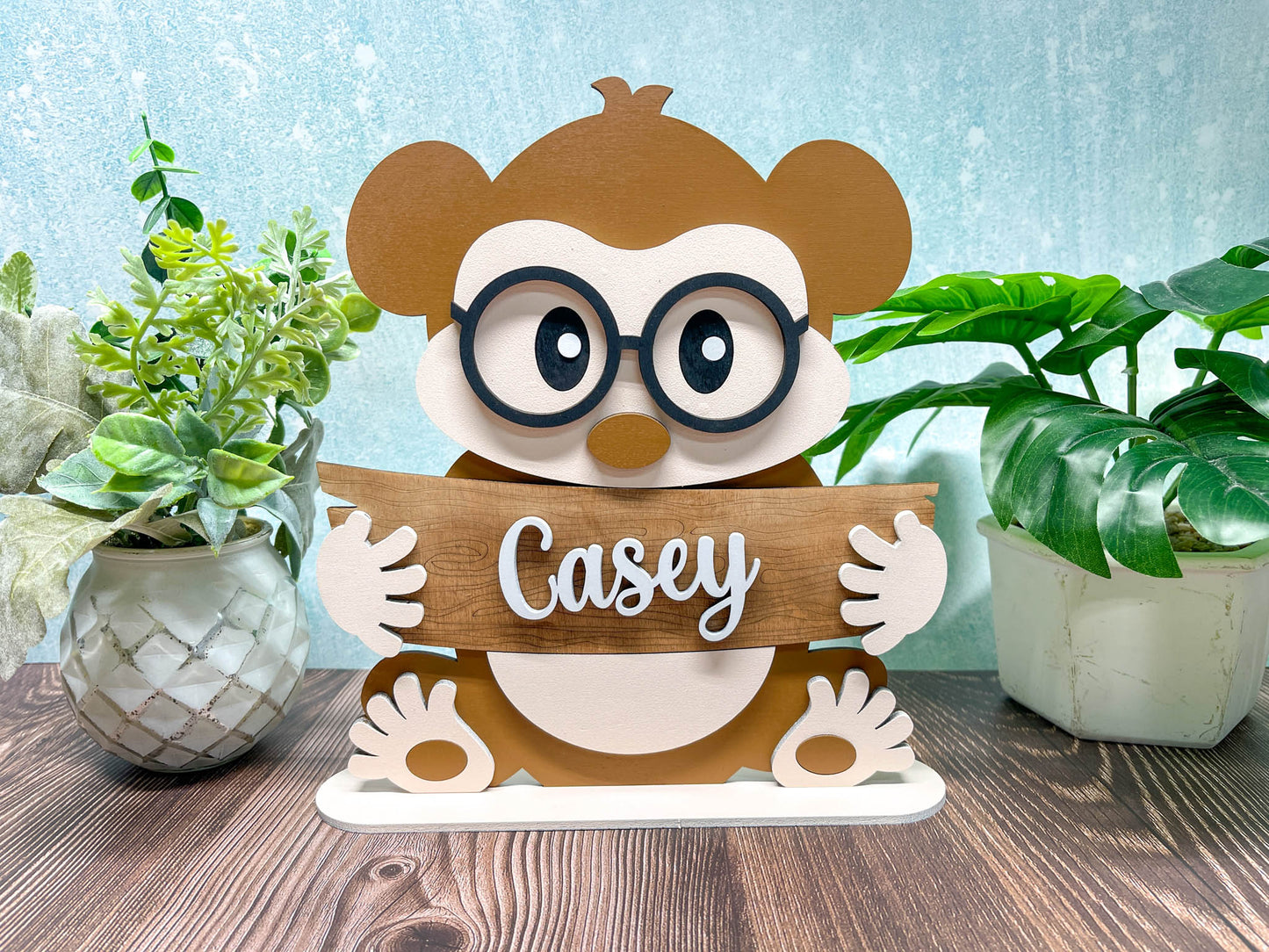 Zoo Animal Shelf Sitter - 15 to Choose From | Personalized | Stand | Shelf Sitter