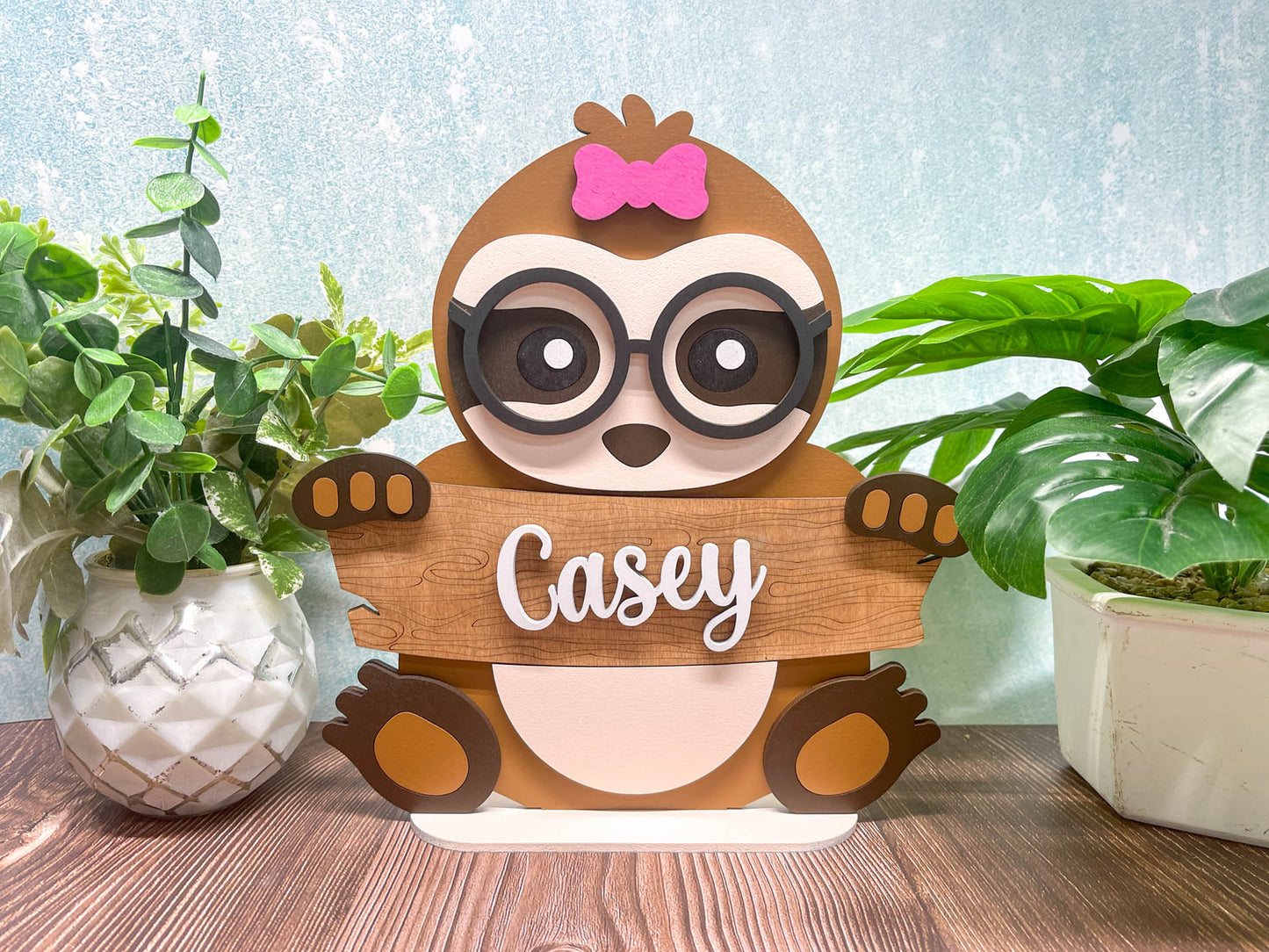 Zoo Animal Shelf Sitter - 15 to Choose From | Personalized | Stand | Shelf Sitter