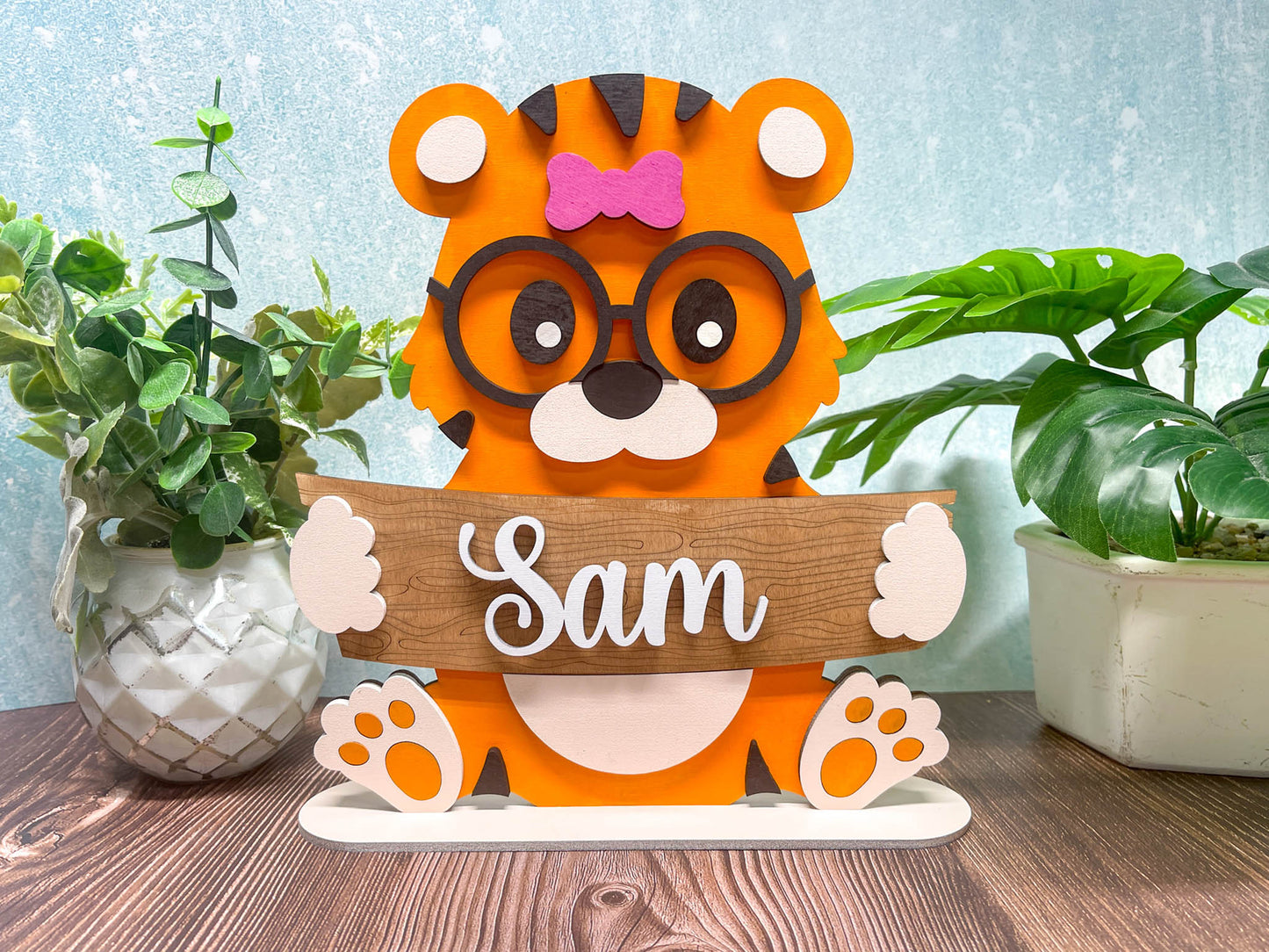 Zoo Animal Shelf Sitter - 15 to Choose From | Personalized | Stand | Shelf Sitter