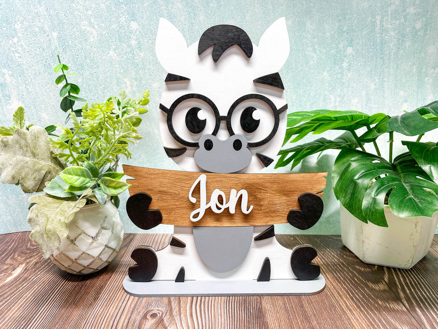 Zoo Animal Shelf Sitter - 15 to Choose From | Personalized | Stand | Shelf Sitter