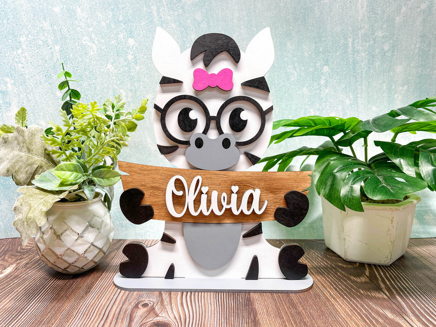 Zoo Animal Shelf Sitter - 15 to Choose From | Personalized | Stand | Shelf Sitter