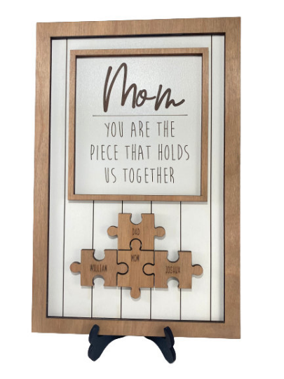 Mom Family Jigsaw Gift Puzzle | Mother's Day
