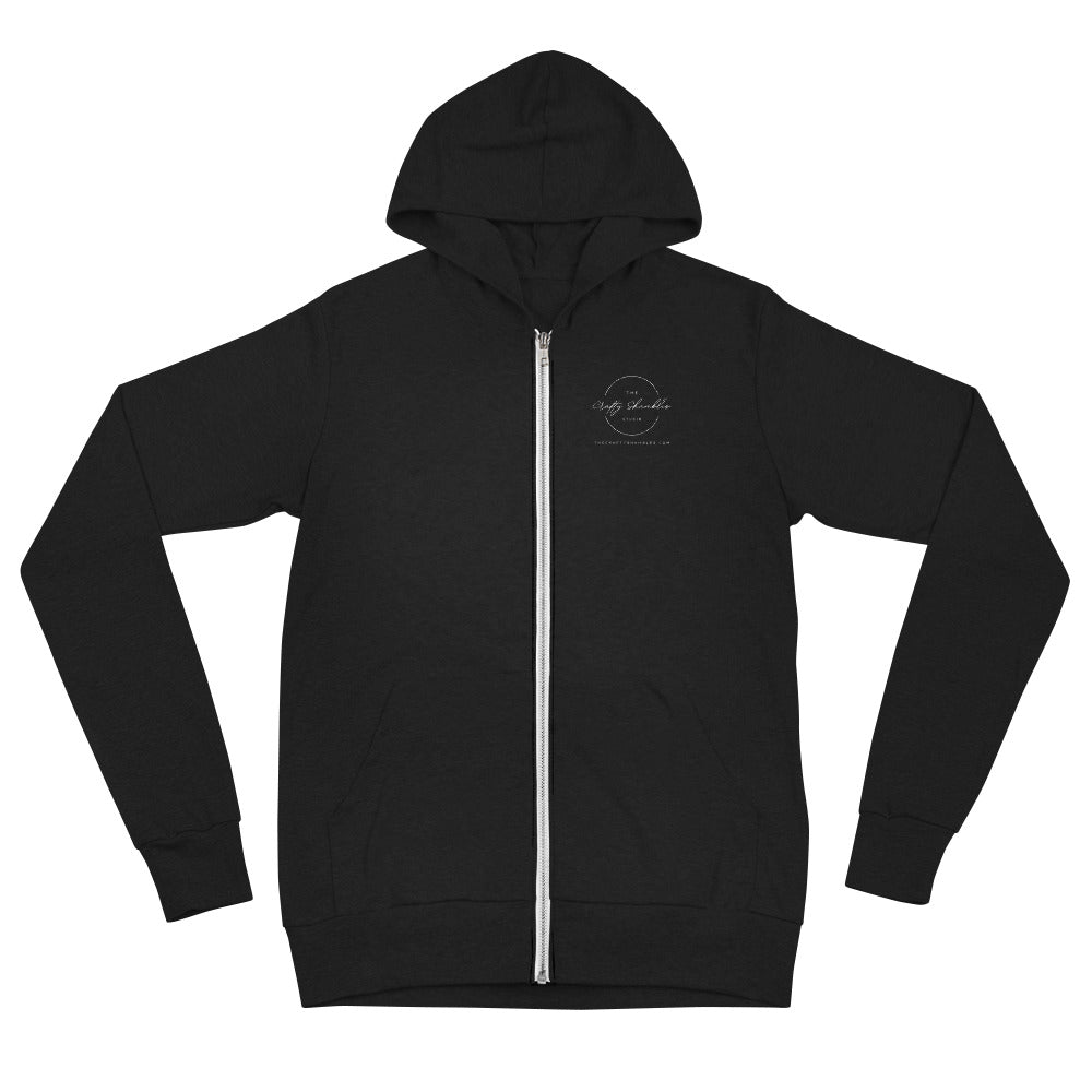 The Crafty Shambles Studio Unisex zip hoodie